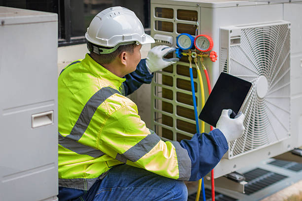 Professional Hvac technician working in Perryopolis, PA